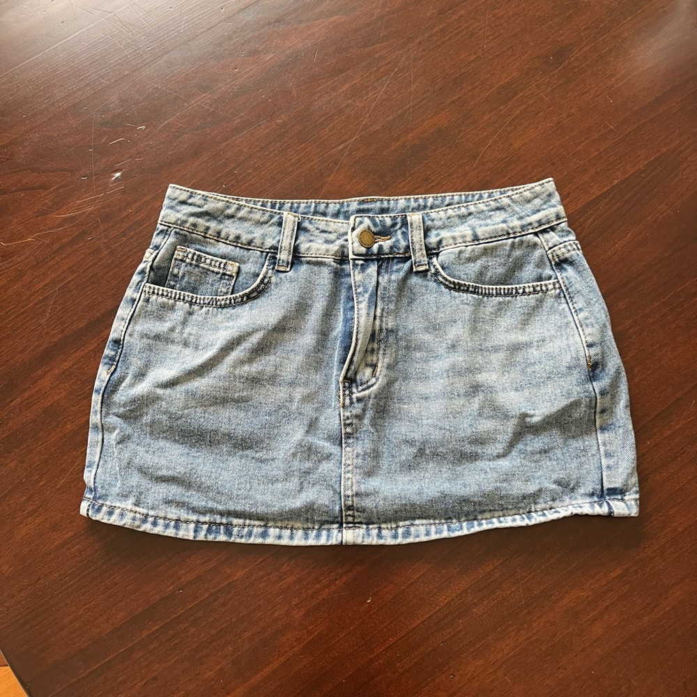 Blue Mini Skirt